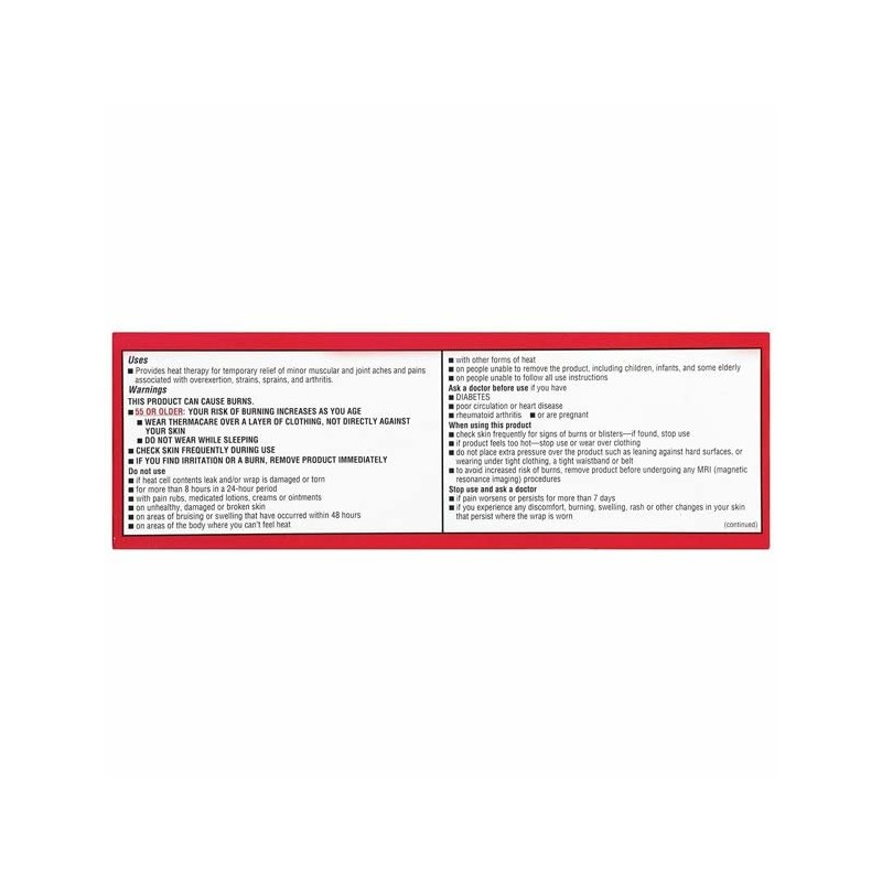 Thermacare Heatwraps Lower Back and Hip LG/XL, 2 Count (Pack