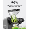 SiFENE Cold Press Juicer Machine, Compact Single Serve Slow Masticating