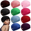 Geyoga 10 Pcs Soft Bouffant Caps with Buttons, Gourd-Shape Caps