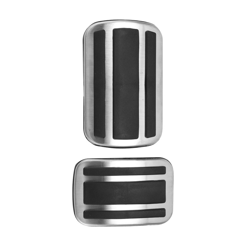 2pcs Accelerator Pedal Brake Footrest Pad Aluminum Alloy Replacement for