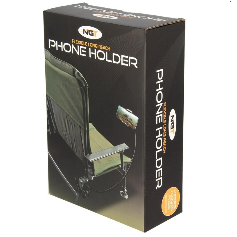 NGT HANDS FREE Flexable Phone Holder Carp Fishing fits Chair
