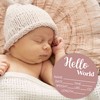 Hello World Newborn Sign - Baby Name Birth Announcement Plaque
