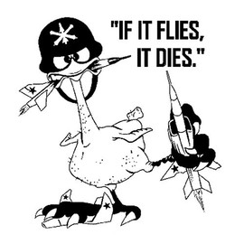 Dan's Decals If It Flies It Dies Decal, Oozlefinch Sticker, Air Defense Artillery Stickers, SGT. Melissa (H 9 x L 9 Inches, Black)