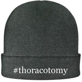 #Thoracotomy - Hashtag Soft Adult Beanie Cap, Grey, One Size