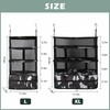Surblue Hanging 3-Shelf Closet Organizer Pocket Collapsible Washable Oxford Fabric