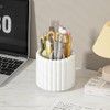 Anyoifax 360 Degree Rotating Makeup Brush Holder 7 Compartments Makeup