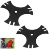 Universal 9" x 9" Edger Blade (5/8" Center Hole), 3-Side