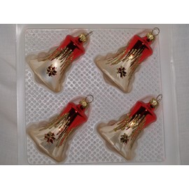 Bell with Clapper "Tradition" Hand- Blown by "Jingle Bells Lauscha"