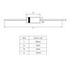 sourcing map Schottky Rectifier Diode 3A 1000V Axial Electronic Silicon