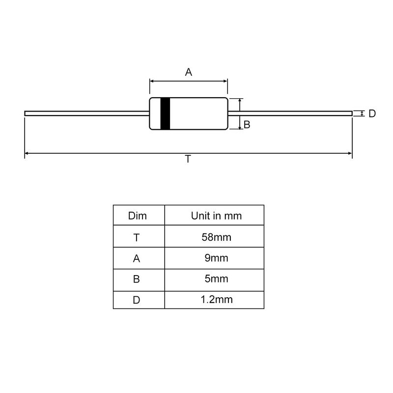 sourcing map Schottky Rectifier Diode 3A 1000V Axial Electronic Silicon