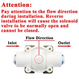 Beduan 12V 1/4" Inlet Water Solenoid Valve Normally Closed for RO Reverse Osmosis Pure System