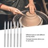 6Pcs/Set Carving Clay Scraper Engraving Sculpting Pottery Tools Aluminium Alloy