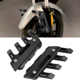 KKZOL Motorcycle Front Fender Side Protector Replacement for Honda Yamaha Kawasaki Suzuki Mudguard Anti-Fall Slider Guard Front Fork Slider Crash Protectors(Black)