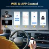 WiFi 360° Dash Cam Front and Rear Inside,4 Channel 3"