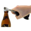 Fackelmann Corkscrew and Bottle Opener, Grey/Black, 17 x 12 x