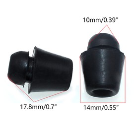 10pcs Black Rubber Car Bumper Door Overslam Universal Shock Absorbing Pad Cushion Car Door Protector Sticker Car Door Gasket