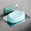 2-Piece Wall-Mounted Soap Holders, 2-Piece Portable Soap Dishes, Drain Soap