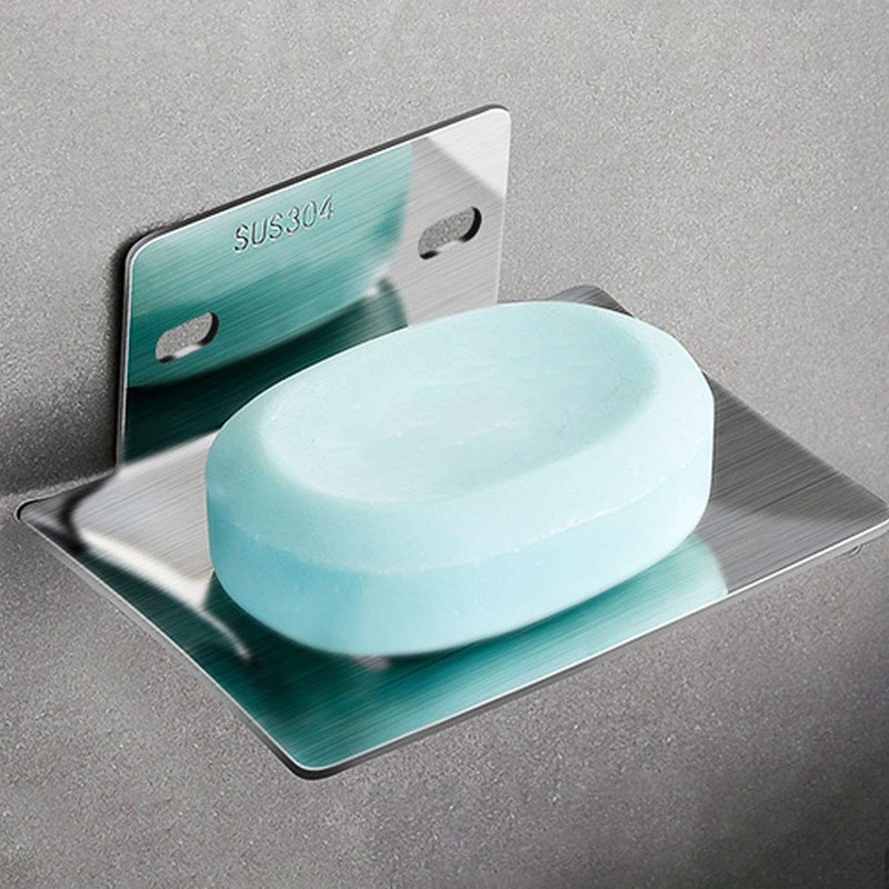 2-Piece Wall-Mounted Soap Holders, 2-Piece Portable Soap Dishes, Drain Soap
