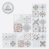 SMART TILES Parma Blue 3D Gel-O Peel and Stick Wall