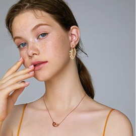 Beaded Ball Evil Eye Cubic Zirconia Small Hoop Earrings Gold Plated Tiny Huggie Round Hoops Ear Cuff Secure ClickTop Engagement Wedding Jewelry Lucky Spiritual Colorful Protection Crystal Gifts for