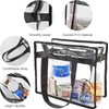 PENGYIP Clear Stadium Approved Tote Bag, Transparent See Through, 11.5x5.75x11.75