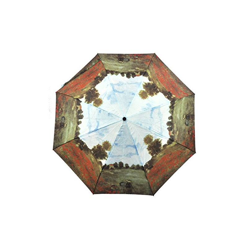 happy rain Umbrella with Claude Monet Poppy Field at Argenteuil