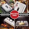 13 x 9.75Inch Cheese Melting Domes, HaSteeL Rectangular Basting Steam