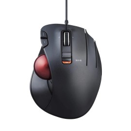 ELECOM Ergonomic Wired Trackball Mouse with Optical Precision for Superior Control