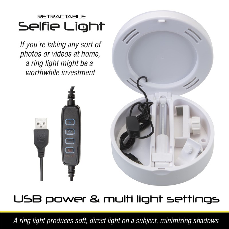 VFM - Social Media 17.5cm LED Ring Light with Phone