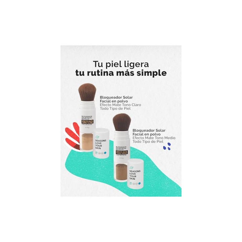 Seasons love your skin Protector solar en polvo FPS Tono