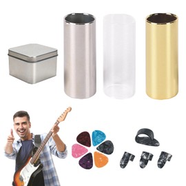 Slide Guitar Tube - 60mm Guitar Slider - Professional Music Instrument Accessories Kit, Studio Recording Tone Tools for Beginners