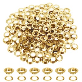 1000pcs Grommets Eyelets 3/8 Inch Metal Washers and Grommets Kit for Grommet Tool 10mm Gold Grommet for Banners, Poster, Curtains, Clothes, Shoes, Leather, Canvas, Fabric, Belt Punching, Paper Crafts