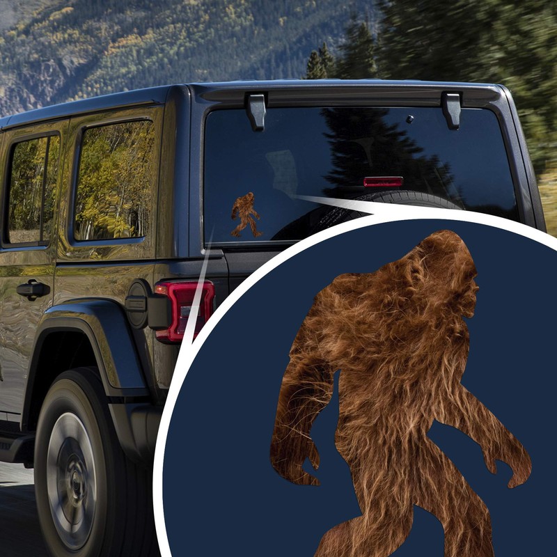 Bigfoot Sasquatch Laminated Vinyl Decal Sticker | 5.5-Inch by 4-Inch