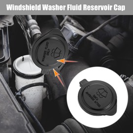 X AUTOHAUX 2pcs 85316-16070 Black Windshield Wiper Washer Fluid Reservoir Tank Bottle Cap Cover for Toyota Prius C 2012-2017 for Toyota Yaris 2015-2017