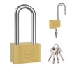 Lock Heavy Duty Brass Padlock with Keys Waterproof for Locker,