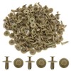 sourcing map 100 Pcs Beige 6mm Hole Rivet Door Trim