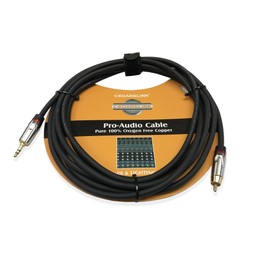 Cedarslink One RCA Male, to 3.5mm Male Aux Mini Jack Stereo cable - 12 ft