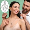 PH PandaHall 925 Sterling Silver Pendant Bowl with Blank Bezel