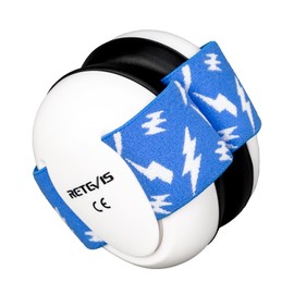 Retevis Kids Ear Defenders, Noise Cancelling Headphones for Toddler, Soft earmuffs, Elastic Band, Safety Earmuffs for Babies 0-18 Months, Choice for Fireworks, Cinema, Concerts(1 Pack, White)
