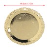 Round Decorative Dinner Plate Stainless Steel Storage Tray for Jewelry