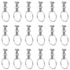 20 Sets Greenhouse Bolts and Rings, Cropped Head Greenhouse Bolts and Nuts, Aluminium Greenhouse Nuts and Bolts Accessories, Create Anchor Point In Glazing Channels for Climbing Plants Greenhouse