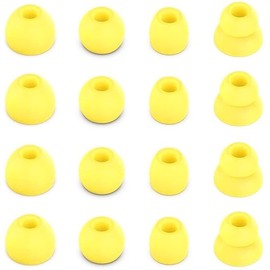 BLLQ Yellow Ear Tips Compatible with Beats Flex, Replacement Ear Buds Ear Cap Ear Plug Eartips for Beat s Flex Wireless Earbuds, 8 Pairs, Yuzu Yellow [Flex]