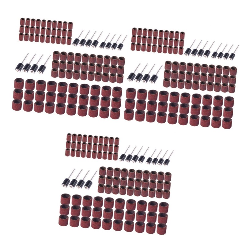 ULTECHNOVO 306pcs Sanding Drum Bands Nail Drill Kit Includes Sleeves