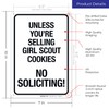 Sigo Signs Unless You're Selling Girl Scout Cookies No Soliciting