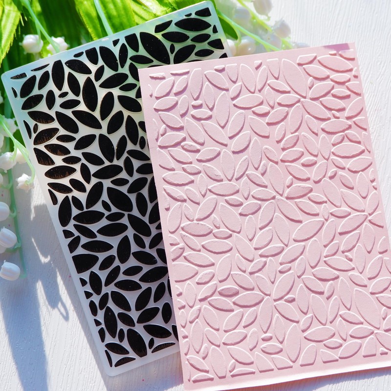 DIYology Plastic Embossing Folder (Leaf Pattern) Paper Crafts Plastic Leaves
