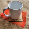 Drink Coaster Gift For Dad Mum Friend Office Wooden Oak