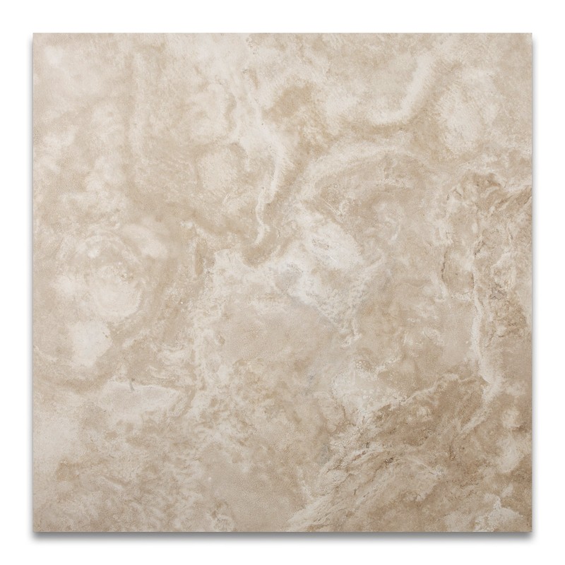 Durango Cream Travertine 18 X 18 Filled and Honed Tile