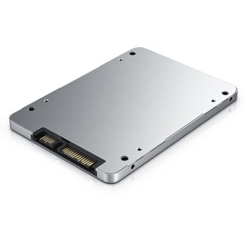 CSL Hard Drive Enclosure SSD 8.89 cm (2.5 Inch) mSATA to SATA Adapter Enclosure Hard Drive Enclosure Converter Adapter up to 6 Gbit/s 7 mm Silver Aluminium