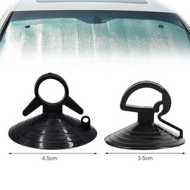Suction Cup Strong Suction Cup Car Sun Shade Vacuum Hook, Keeps Strong Suction for Long Times, Sun Shade Suction Cups, 20 Pieces, Window Fixing, Auxiliary, Shade Replacement, Clip, Black, PVC