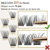 Individual Eyelashes, 72 Pieces, B&Q Eyelashes, DIY Individual Eyelashes for
